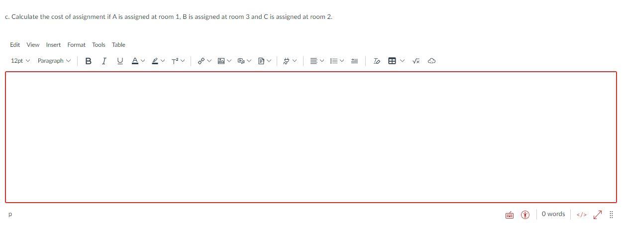 There are three work centers (A, B, and C) behind
