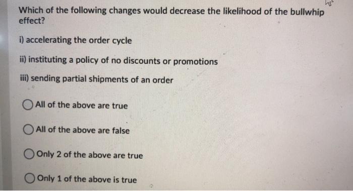 Which of the following changes would decrease the