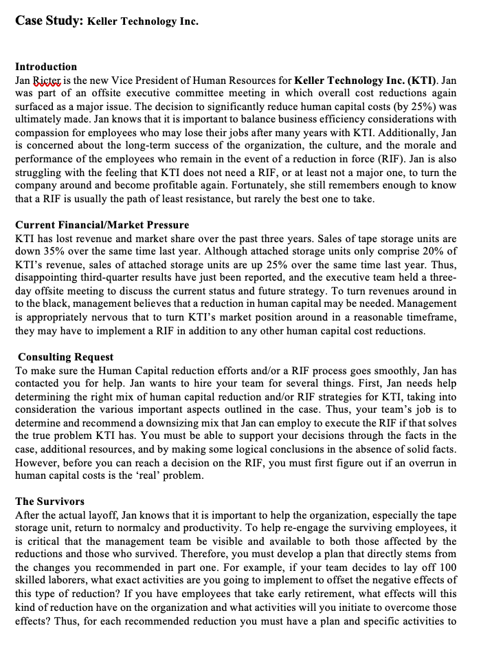 please answer question 3 only. Thanks Case Study: