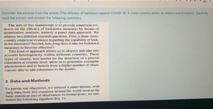 Consider the excerpt from the article [The