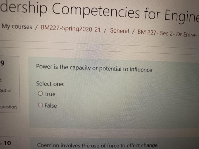 O d. Cyrstallized Cognitive Ability O e.