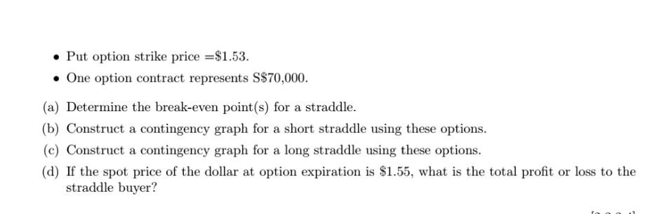 (a) The following option information is