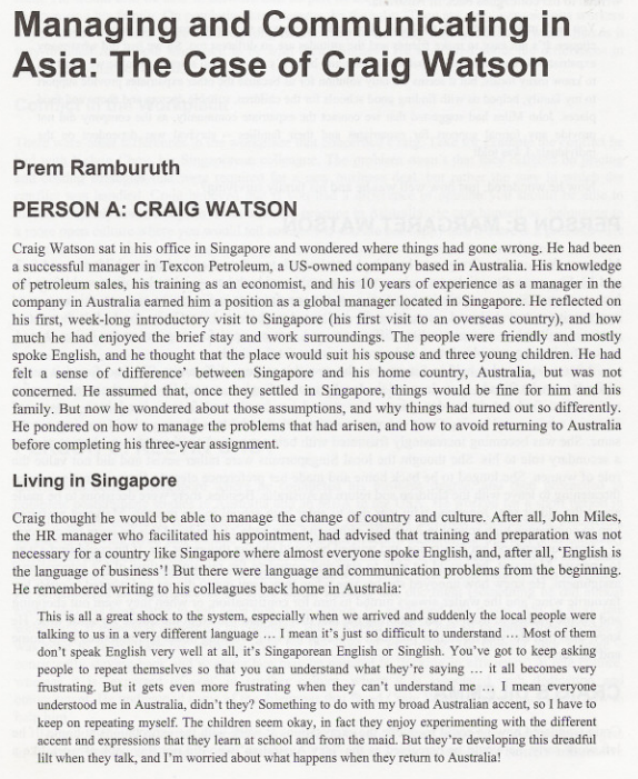 questions: 1. Given his problems, what advice