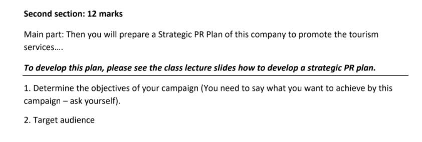 Instruction for the assignment: Total marks 20