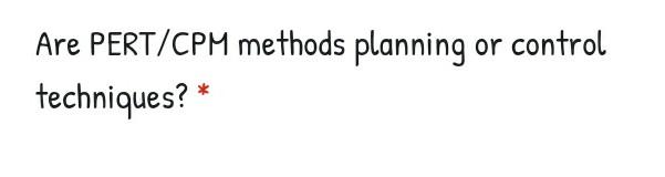 Are PERT/CPM methods planning or control