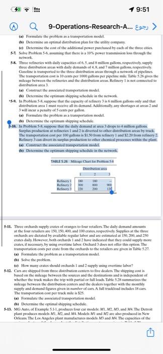 Please solve the question5-10 9:51 9-Operations