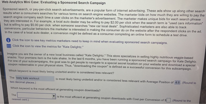 Web Analytics Mini Case: Evaluating a Sponsored