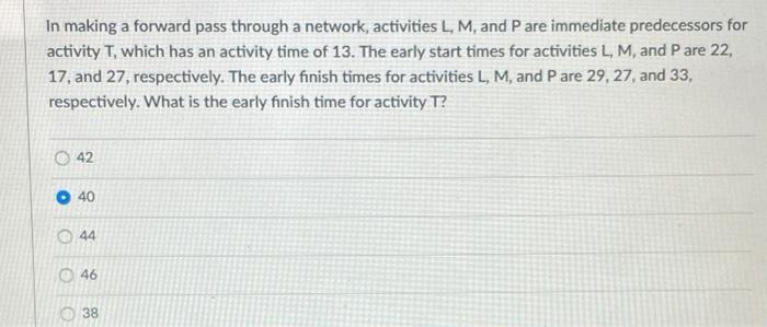 In making a forward pass through a network,
