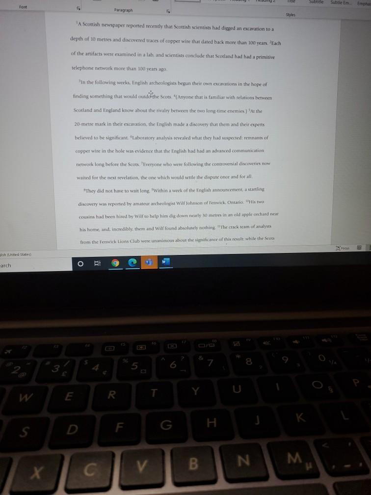 find errors in paragraph verb forms subject verb