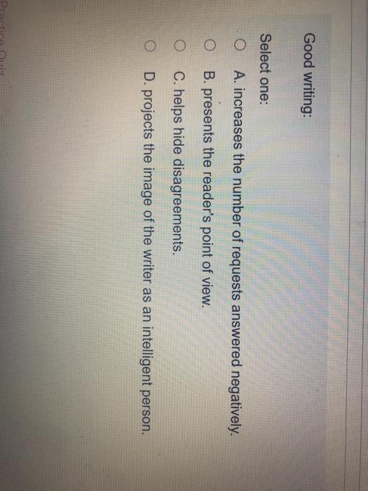 When you paraphrase, you: Select one: A. are not