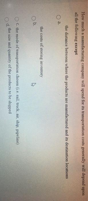 How much a manufacturing company will spend for