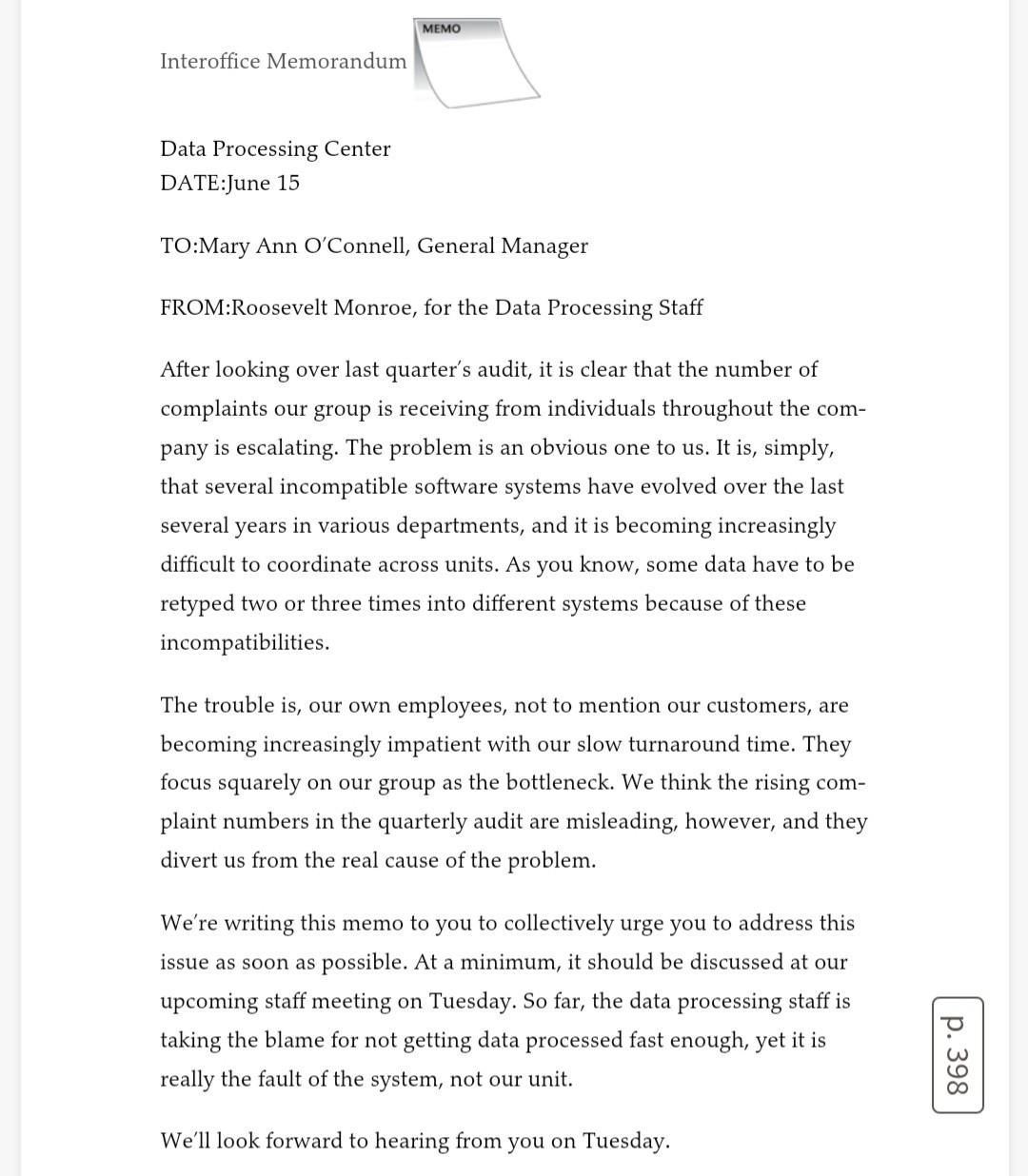 Exercises for Empowerment p. 396 Executive