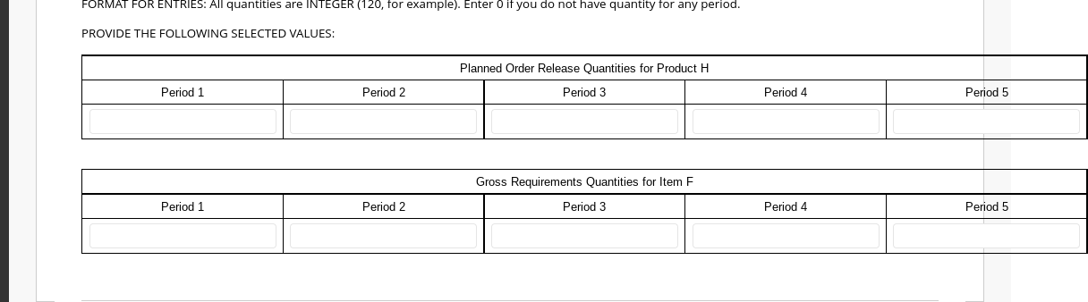 QUESTION 4 points Save Answer Develop MRP records