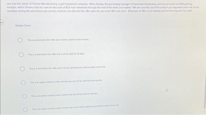 tee was the owner of Trevino Manufacturing, a