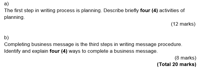 a) Persuasive message exist when one individual