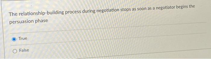 The relationship-building process during