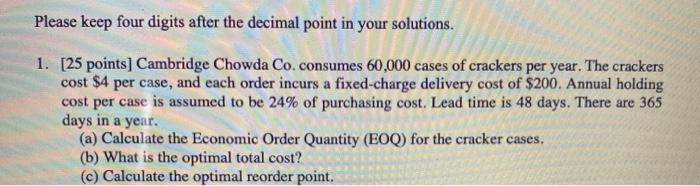 Please keep four digits after the decimal point