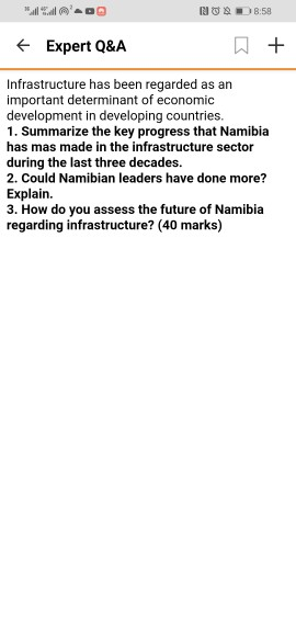 NOD 8:58 + Expert Q&A + Infrastructure has been