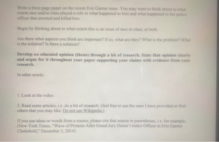 I need help with this pls Write a three page