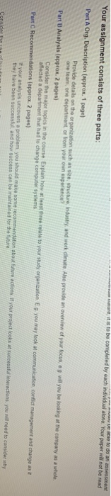 this is an assignment that i got so basically it