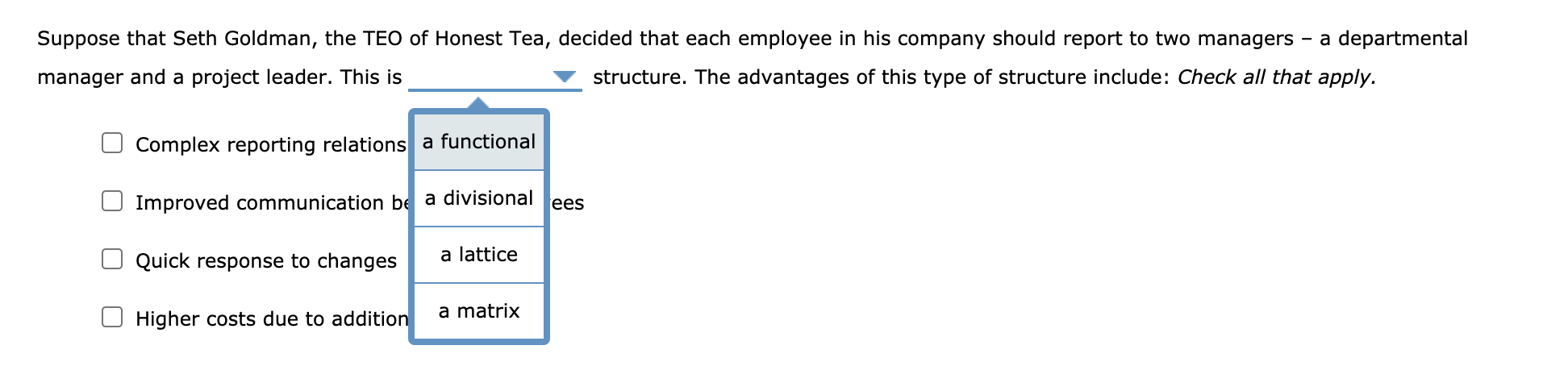 Seth Goldman, the TEO of Honest Tea, says "But