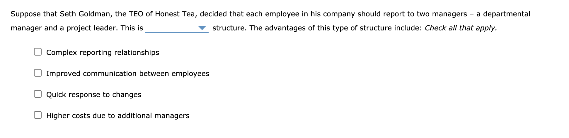 Seth Goldman, the TEO of Honest Tea, says "But