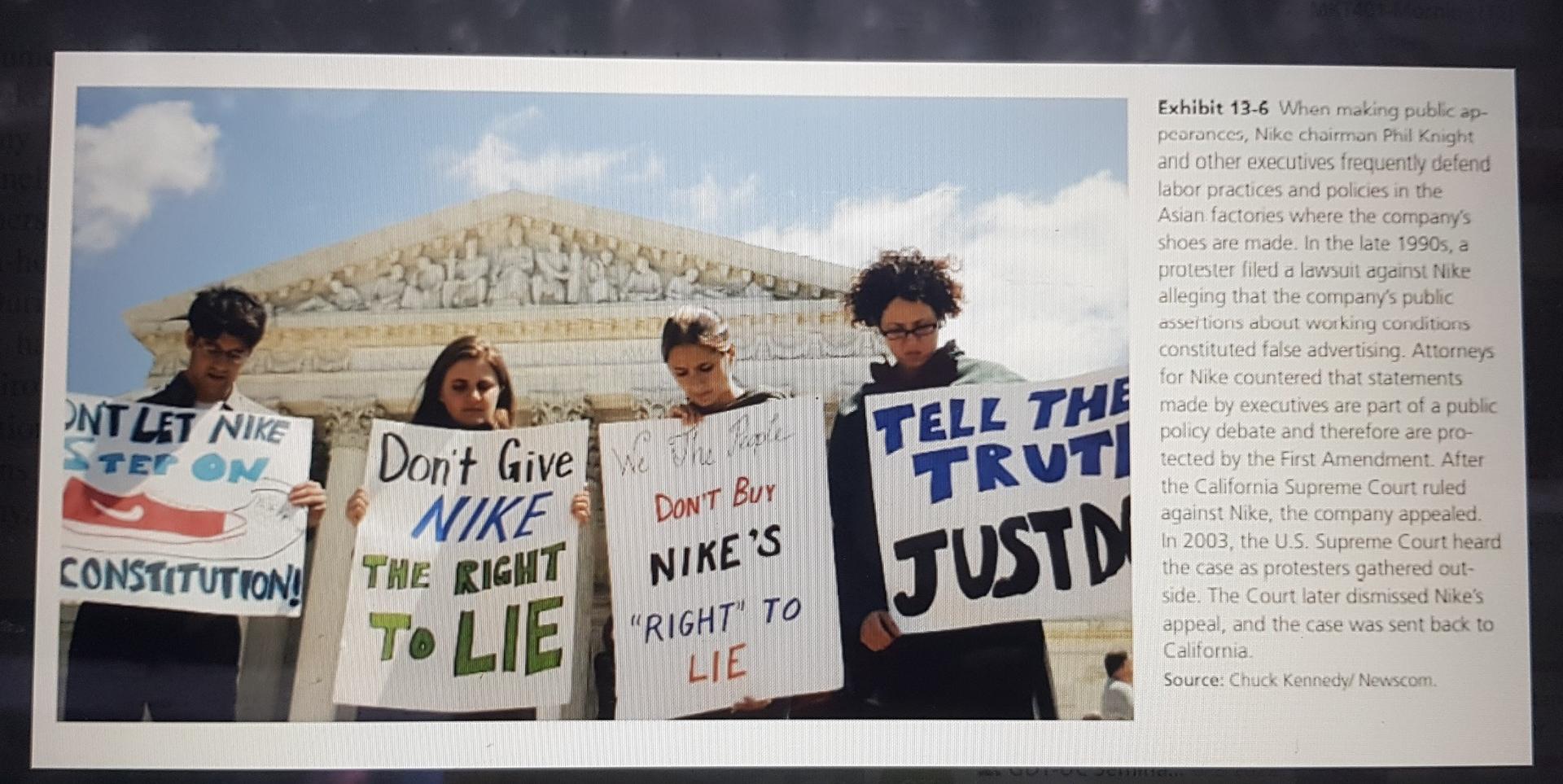 Research the story behind this protest, submit a