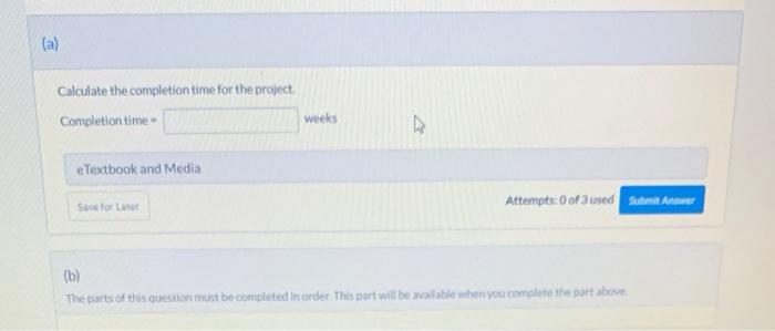 Use the following project information. Activity