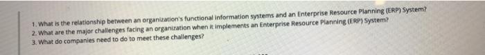 1. What is the relationship between an