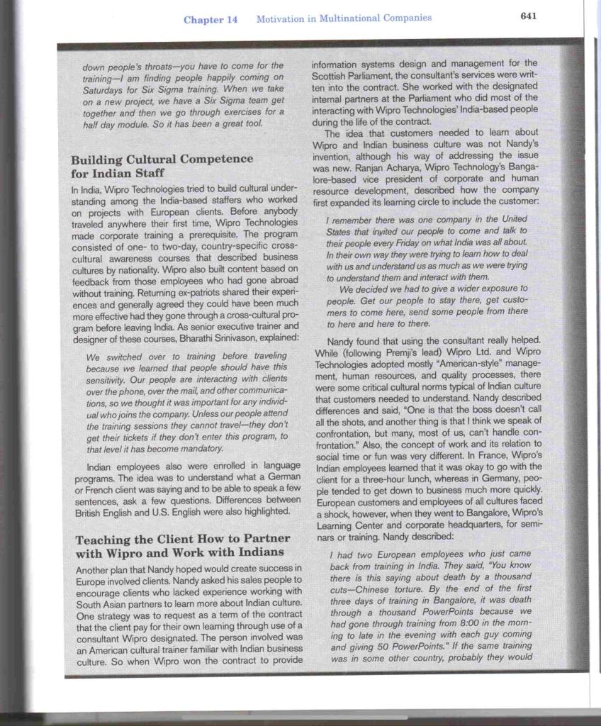 Chapter 14 Motivation in Multinational Companies