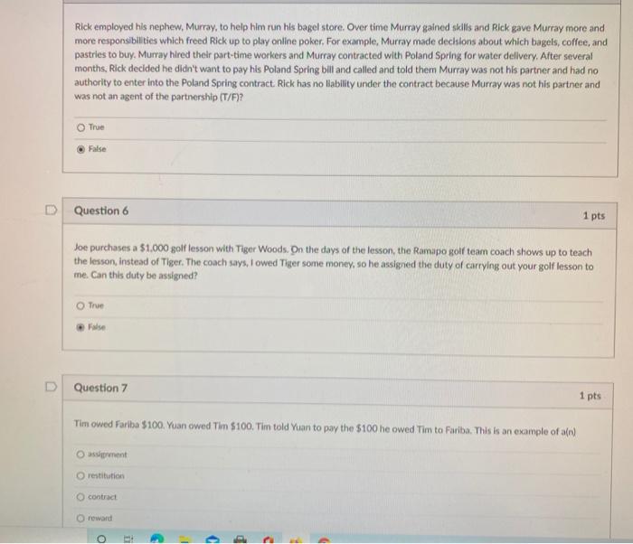 5,6,7 Rick employed his nephew, Murray, to help