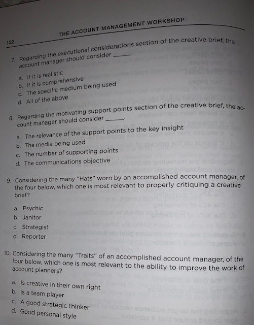 SESSION #8: CRITIQUING A CREATIVE BRIEF 131 2. in