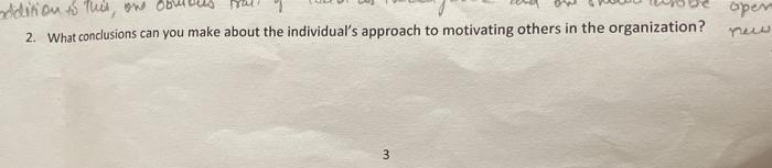 ddition to that ons 2. What conclusions can you