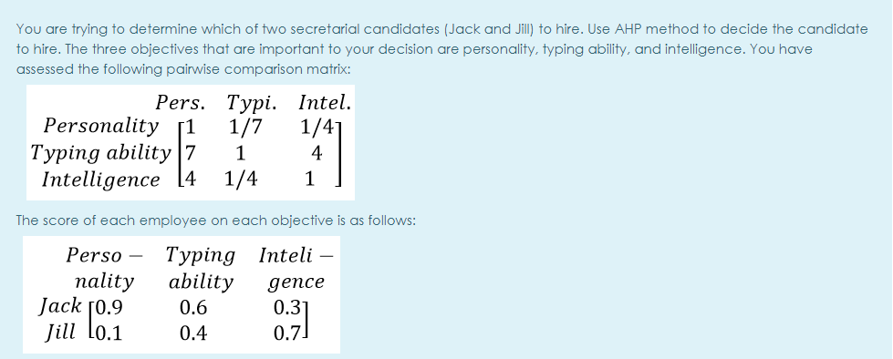 Please this is urgent 1) If you follow the AHP