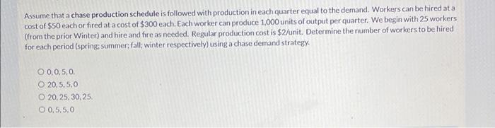 show work if possible Demand information for the