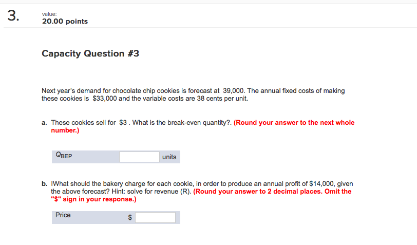 3. value: 20.00 points Capacity Question #3 Next