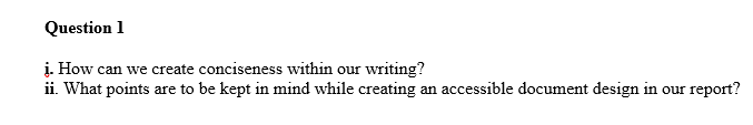 Subject: Report Writing Skills Kindly Don't Copy