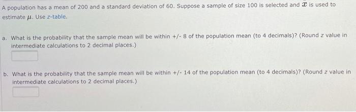 Please anwser all parts In the EAI sampling