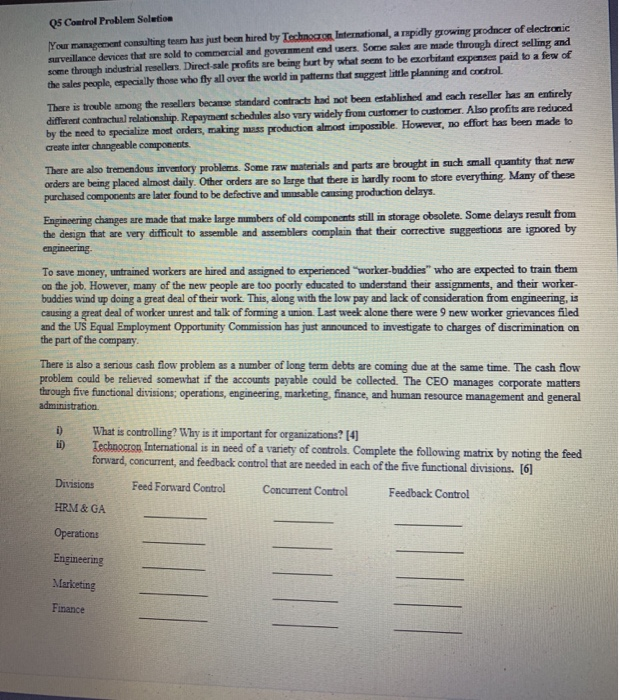 This is management case study please solve it