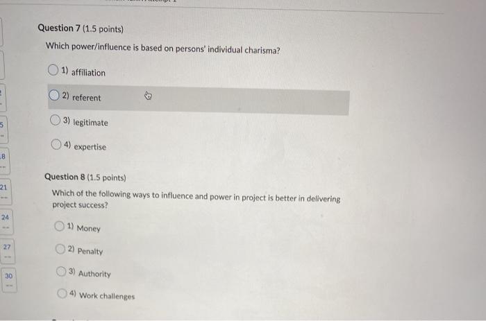 5 Ho Question 4 (1.5 points) The major reason(s)
