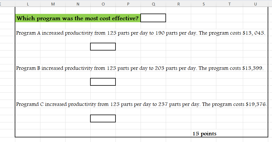 HELP THIS IS SO CONFUSING Product XCost= WHICH
