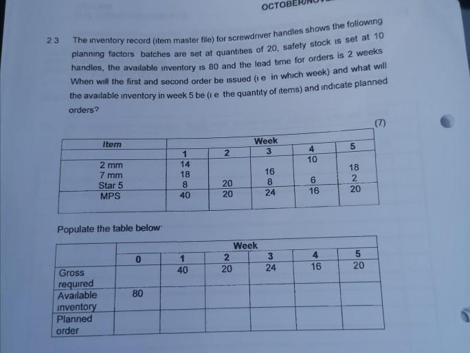 Please complete the attached and explain the