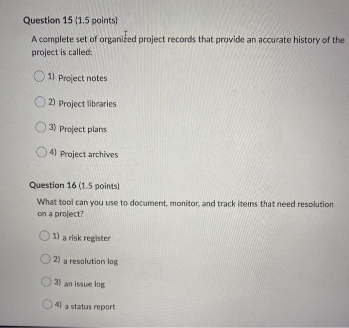5 Ho Question 4 (1.5 points) The major reason(s)
