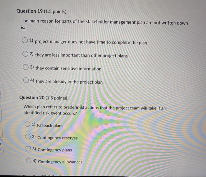 5 Ho Question 4 (1.5 points) The major reason(s)