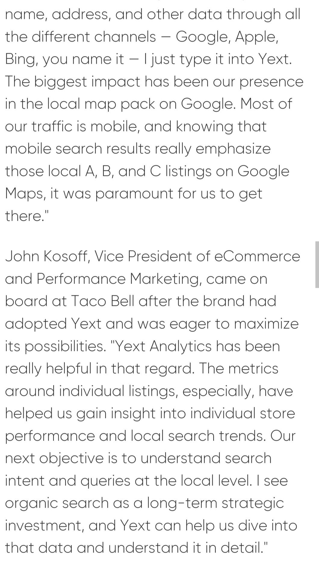 READ THE CASE STUDY (Taco bell)BELOW AND CONDUT A