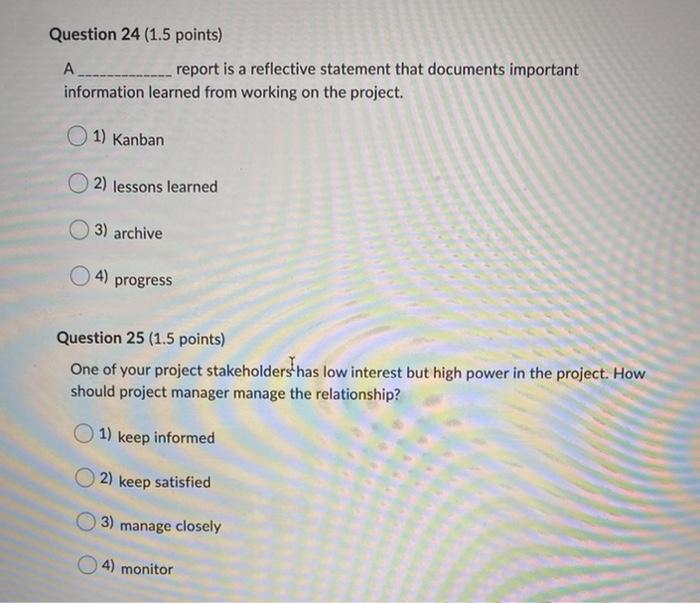 5 Ho Question 4 (1.5 points) The major reason(s)