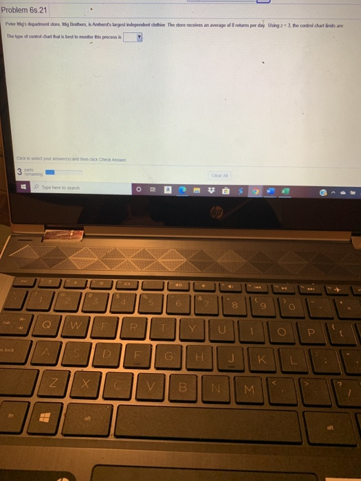 Problem 6.21 Peter's department Store Brother,