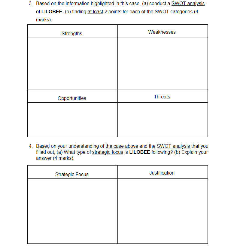 CASE STUDY: Please read the following case study