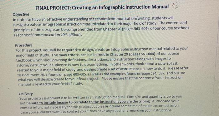 FINAL PROJECT: Creating an Infographic