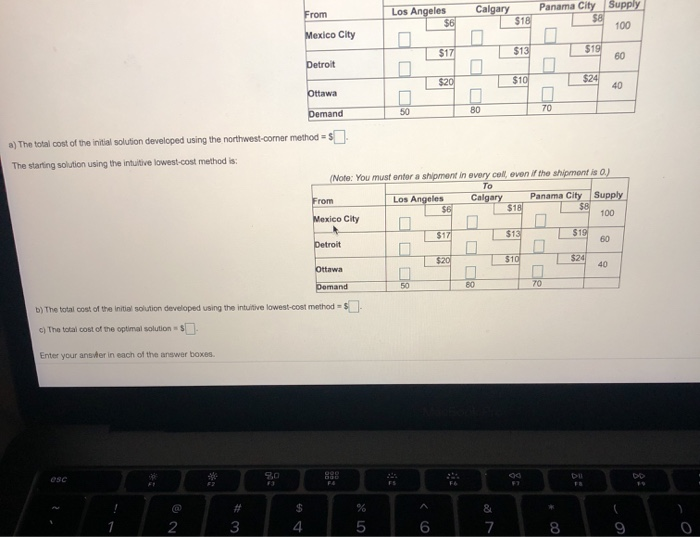 Find an initial solution to the following